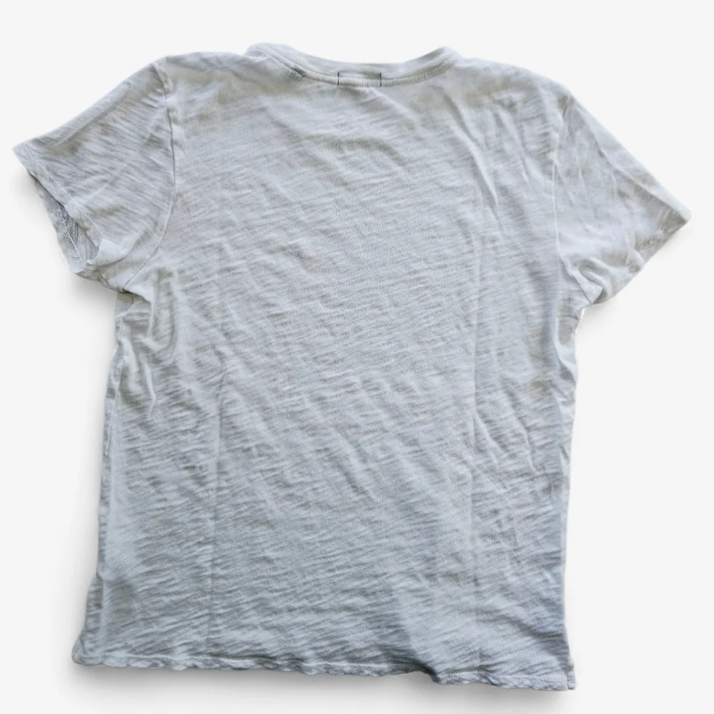 ATM Anthony Thomas Melillo White Heathered Schoolboy Crew Neck Tee T-Shirt M - Picture 8 of 13